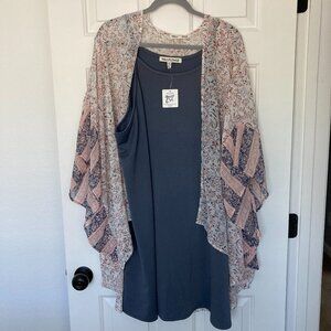 Wallflower Bue/grayish shift dress with covering